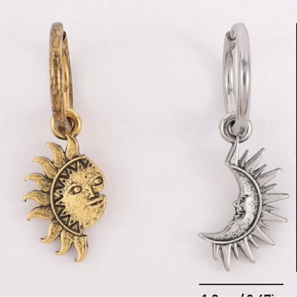 Boho dangle hoop earrings S615